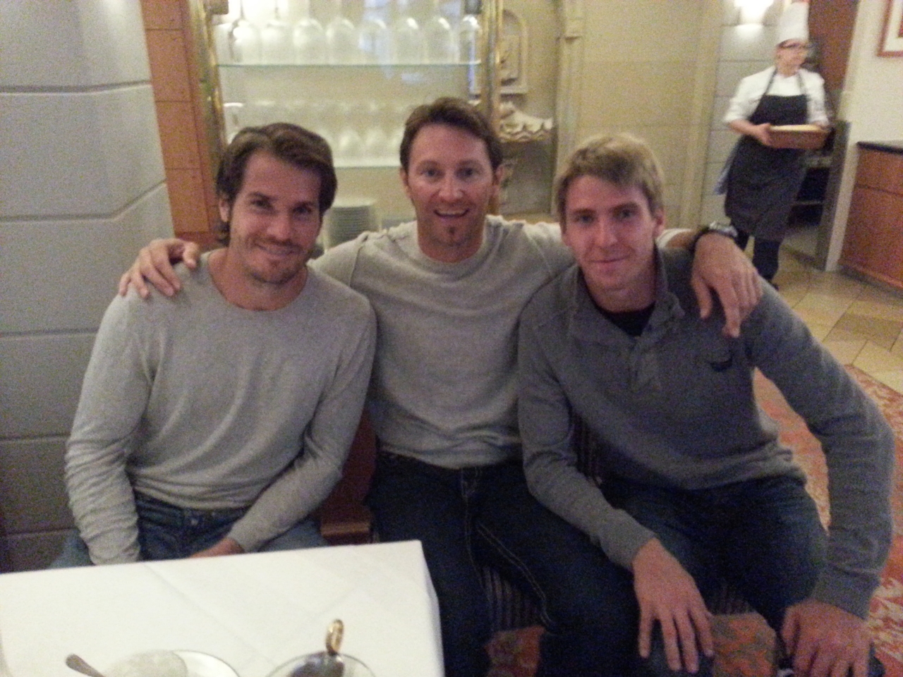 Eddy mit Tommy Haas und Cedric Marcel Stebe